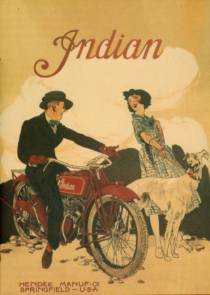 Indian Motorcycle Ad Poster
